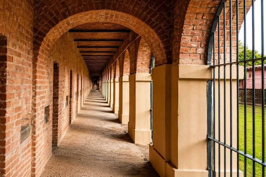 Cellular Jail Light and Sound Show in Port Blair, a popular evening attraction on an Andaman honeymoon trip