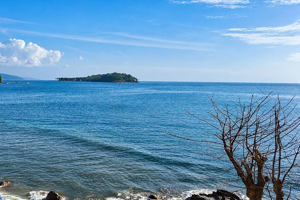 Corbyn's Cove Beach in Port Blair with its tropical shoreline, a popular stop on an Andaman honeymoon trip