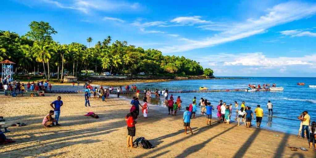 Corbyn's Cove Beach at Sri Vijaya Puram (Port Blair), Andaman & Nicobar Islands, featured in Andaman Family Tour Package from Chennai.