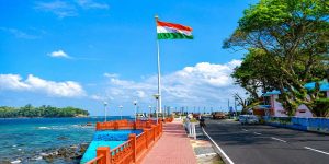 Flag Point at Sri Vijaya Puram (Port Blair), Andaman & Nicobar Islands, featured in Andaman Family Tour Package from Chennai.