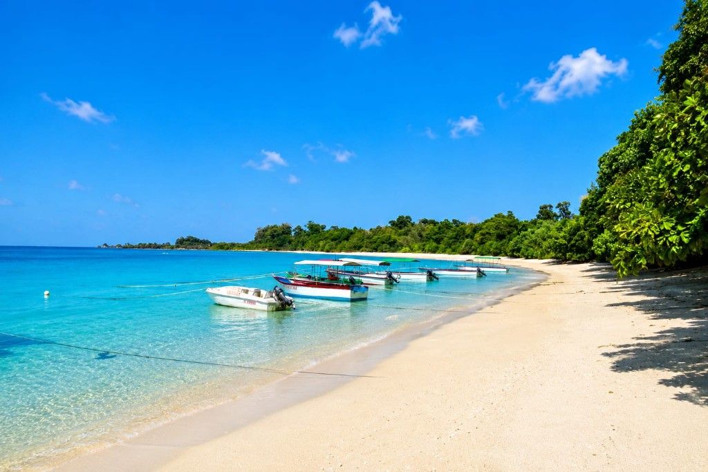 Bharatpur Beach Shaheed Dweep during Andaman Family Packages From Hyderabad