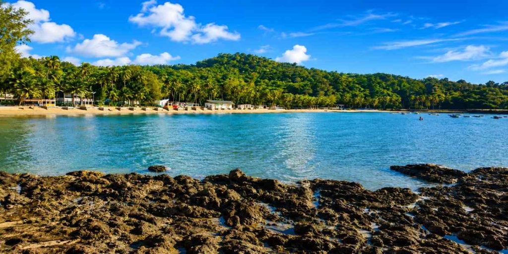 Corbyn's Cove Beach at Sri Vijaya Puram (Port Blair), Andaman & Nicobar Islands, included in Andaman Family Tour Packages Cost.