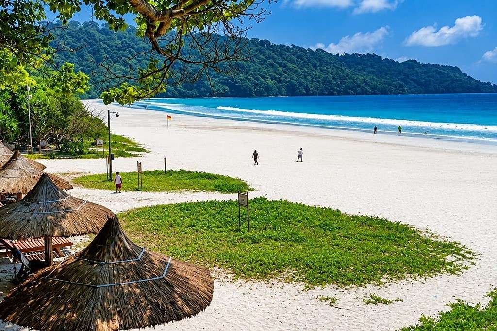 Radhanagar Beach Havelock Island Andaman – beautiful white sand beach with crystal clear water