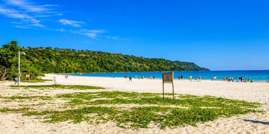 Radhanagar Beach at Swaraj Dweep (Havelock Island), Andaman & Nicobar Islands, featured in Andaman Family Tour Packages with Price.