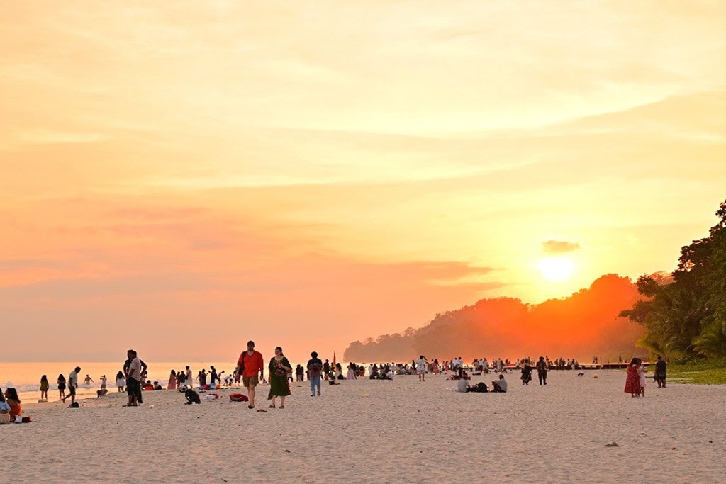 Radhanagar Beach Swaraj Dweep during Andaman Packages Cost From Hyderabad