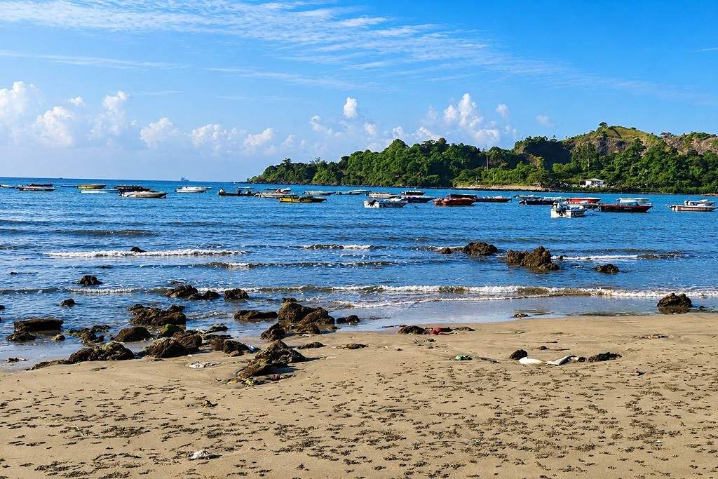 Corbyn's Cove Beach Port Blair on an Andaman tour package from Kolkata