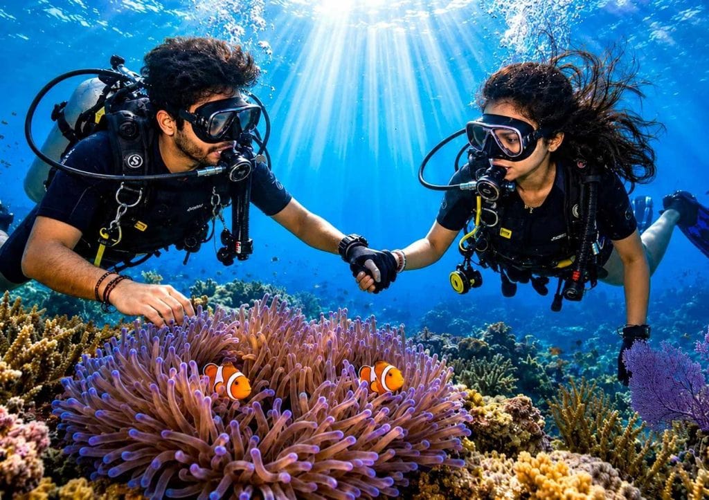Best Water Sports Activities for Couples in Andaman - Andaman Ocean Tours & Travels Best Water Sports Activities for Couples in Andaman with clear blue water and tropical scenery