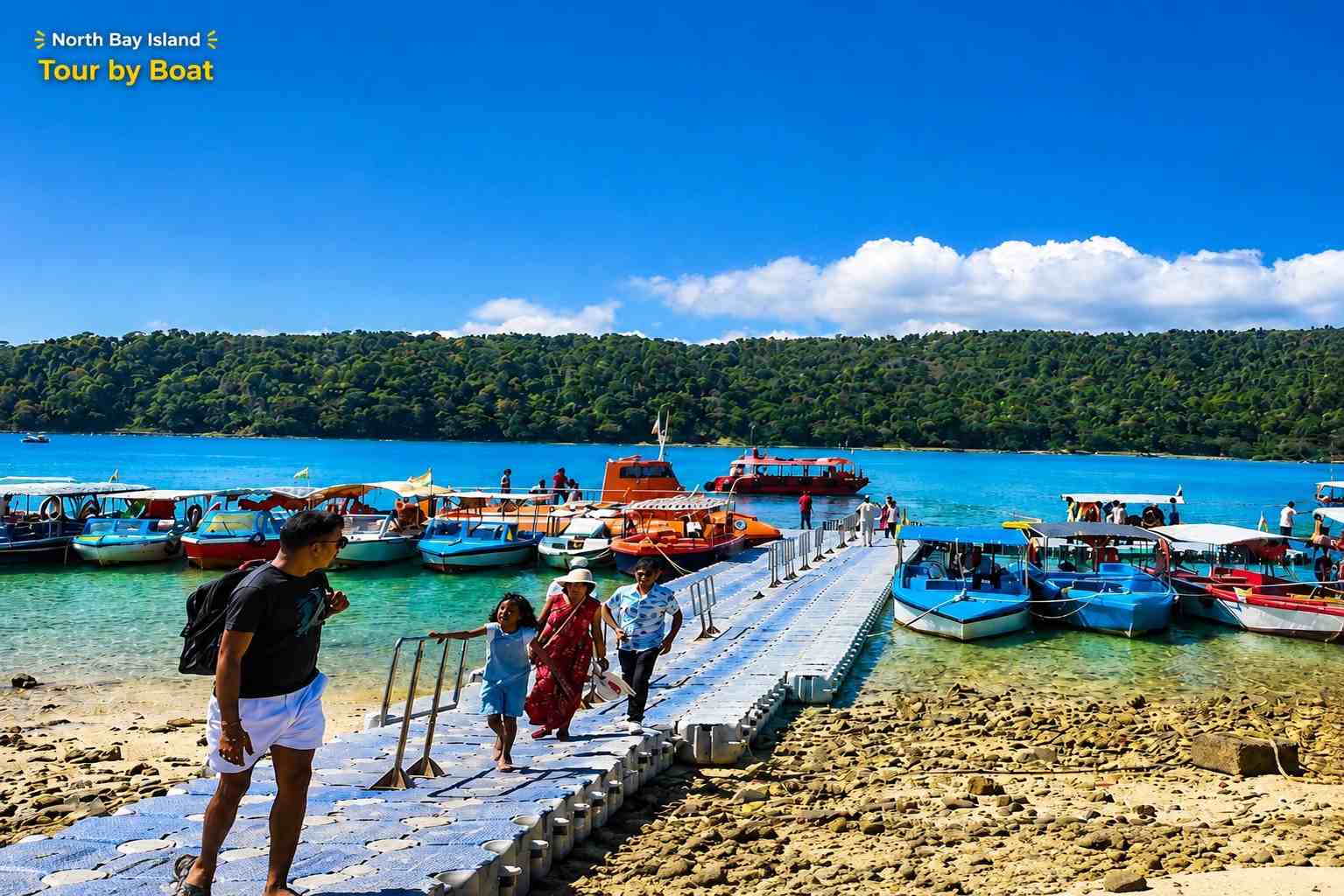 North Bay Island Tour by Speed Boat from Port Blair for exploring coral reefs, marine life, and island attractions.