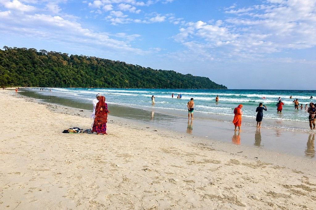 Beautiful Radhanagar Beach Havelock Island featured in Andaman Tour Packages from Kolkata