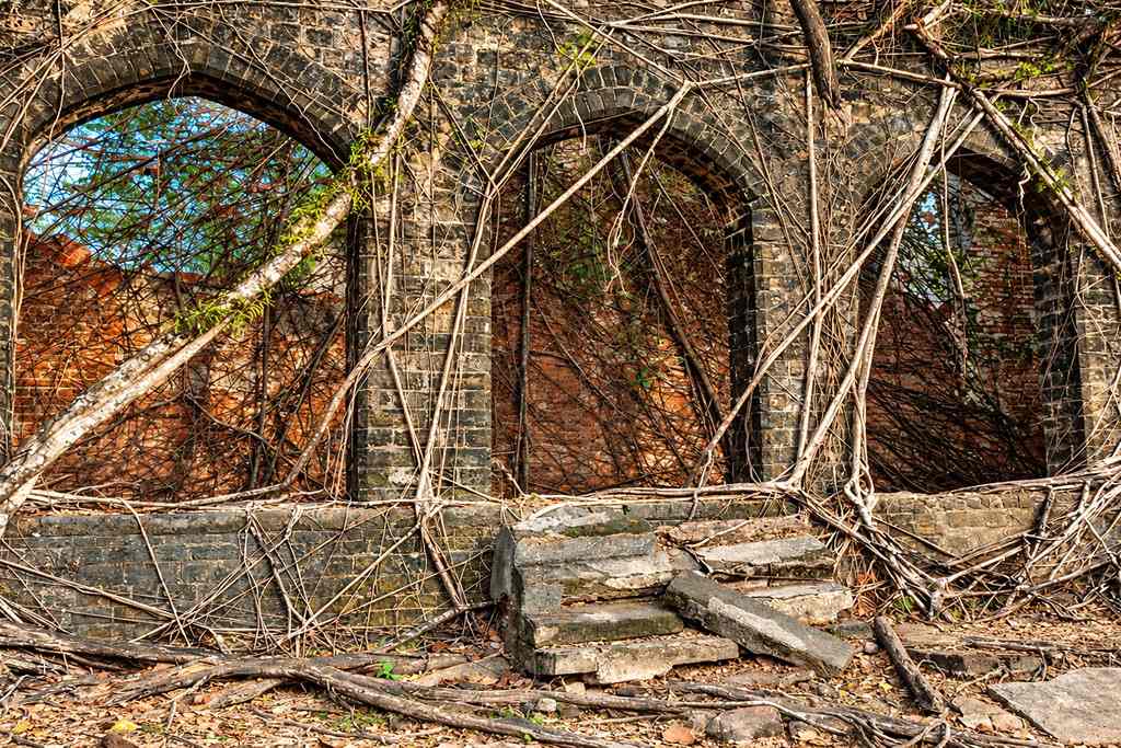 Ross Island near Port Blair visited during an Andaman family tour