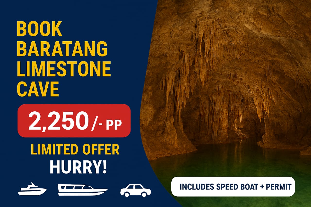 Book Baratang limestone Cave Trip