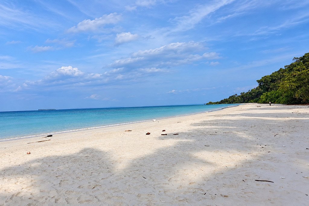 Mark Bay Beach on Long Island, Andaman