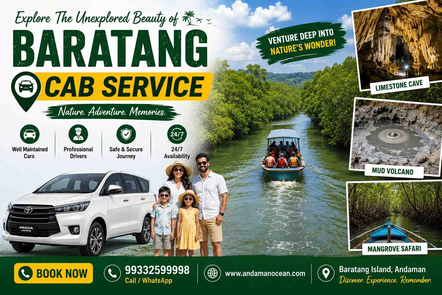 Port Blair to Baratang - Cab Service