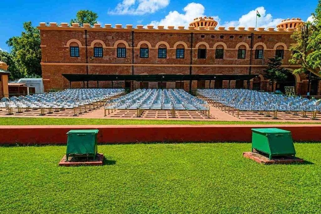 Cellular Jail Light and Sound Show in Port Blair during a family tour in Andaman