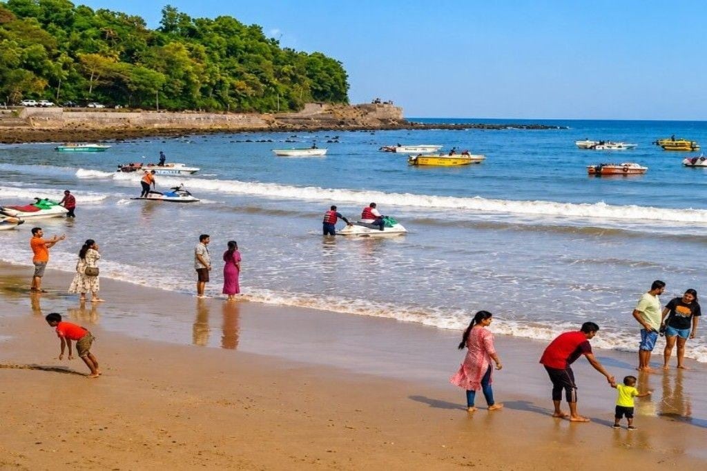 Corbyn’s Cove Beach Port Blair during Andaman Budget Packages from Mumbai