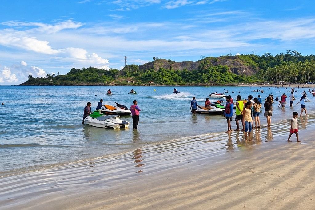 Corbyn's Cove Beach Port Blair on a Kolkata to Andaman tour package