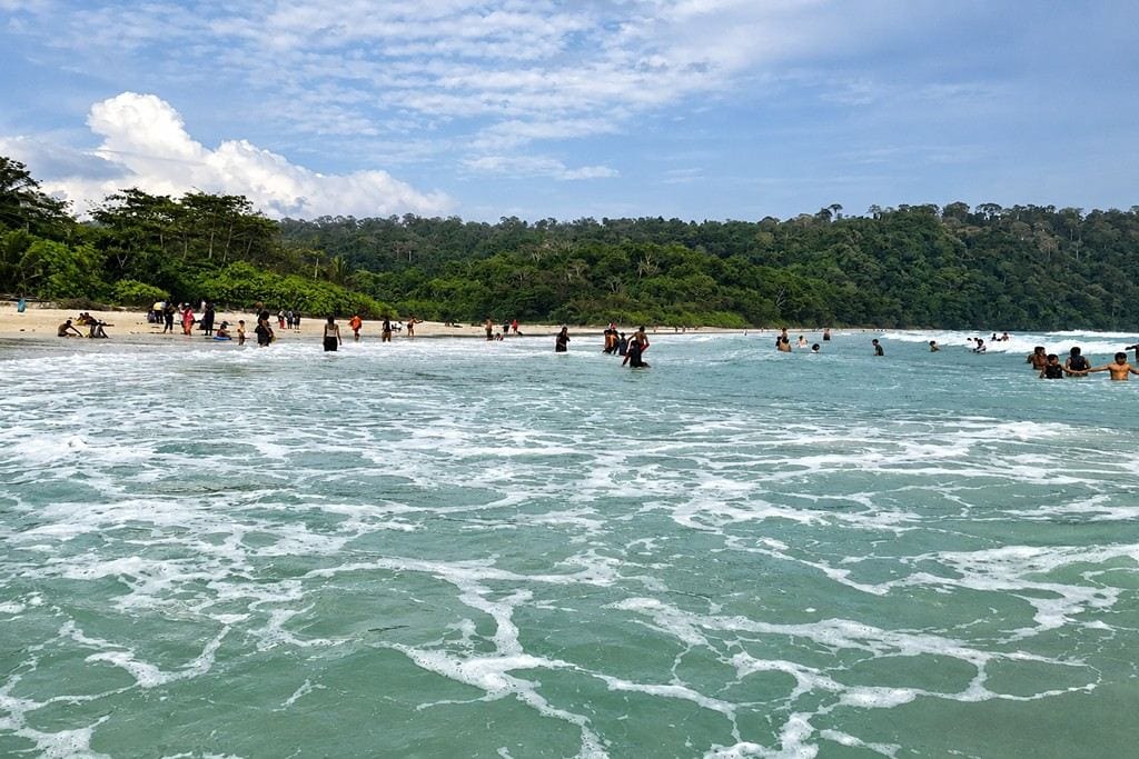 Radhanagar Beach Havelock Island on a Kolkata to Andaman tour package