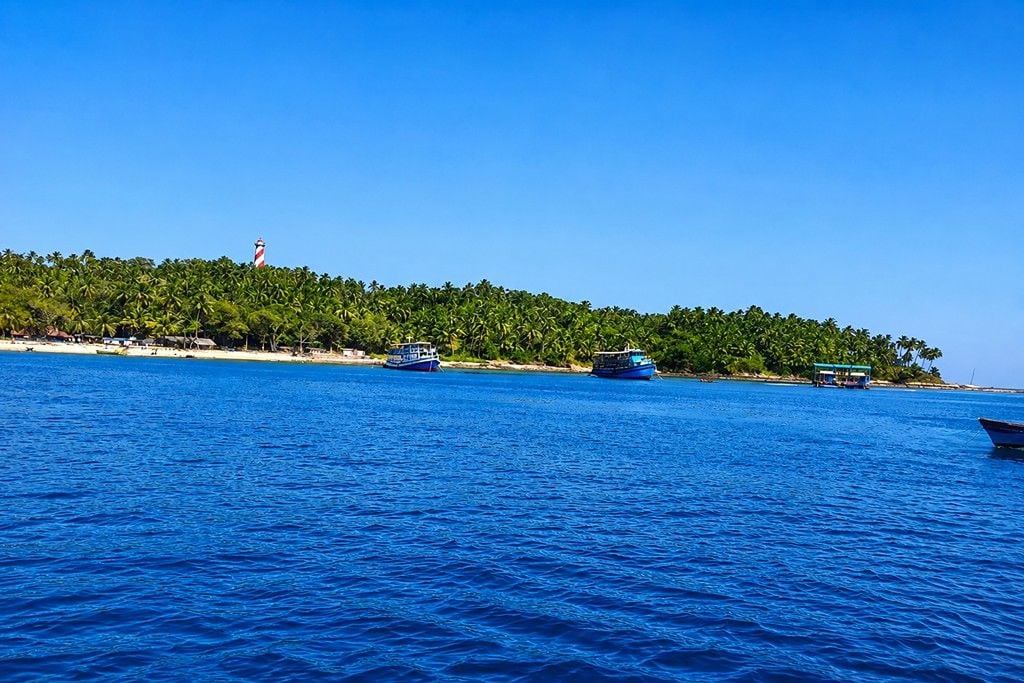 Scenic North Bay Island near Port Blair featured in an Andaman Budget Tour from Hyderabad