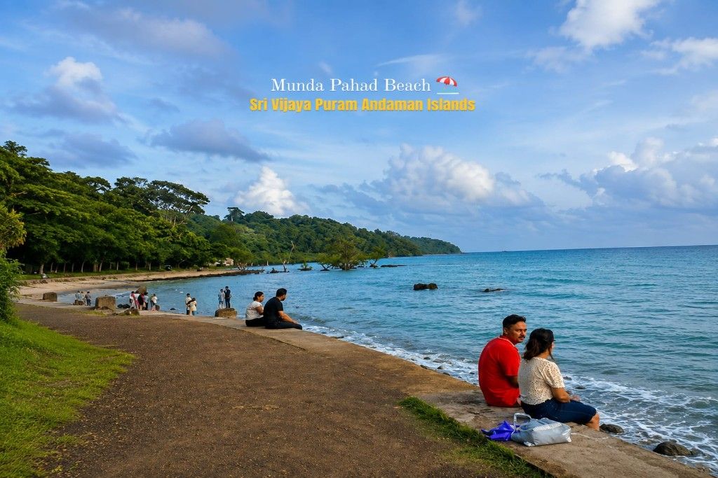 Chidiyatapu Beach Port Blair during a city tour in a 5N6D Andaman budget package