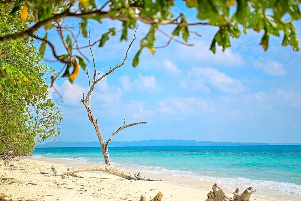 Kalapathar Beach on Havelock Island featured in a budget-friendly Andaman package