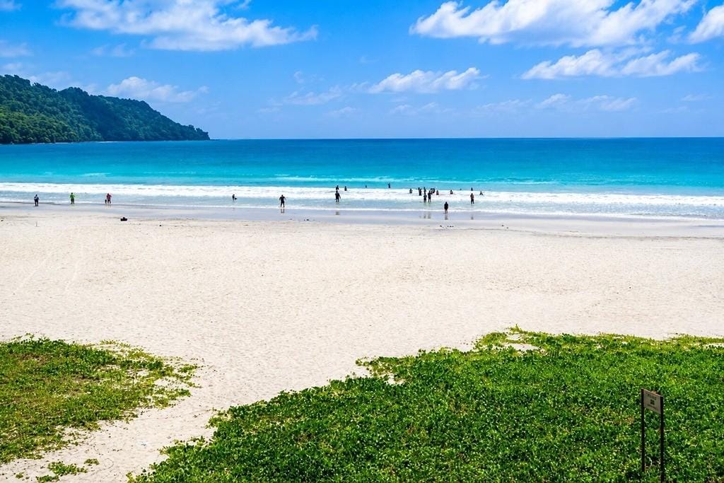 Radhanagar Beach on Havelock Island featured in a 6N/7D Andaman family tour package