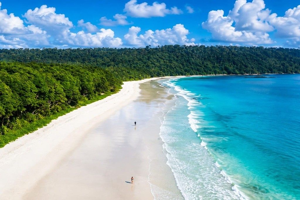 Radhanagar Beach on Havelock Island featured in an Andaman holiday package