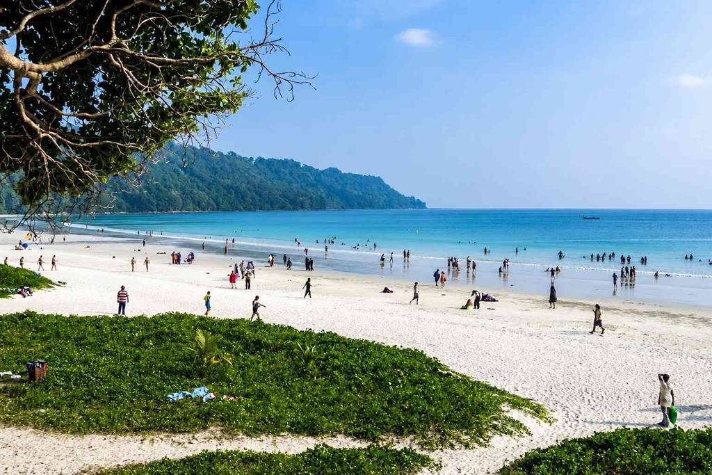 Radhanagar Beach on Havelock Island featured in a budget-friendly Andaman package